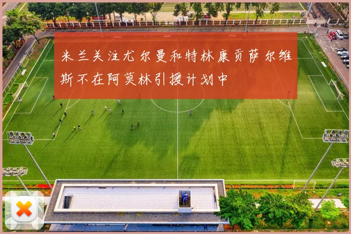 米兰关注尤尔曼和特林康贡萨尔维斯不在阿莫林引援计划中